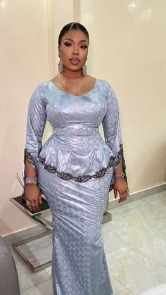 Nigerian Lace Styles, Long Dress Plus Size, African Prom Dresses, Classy Dress Outfits, Africa Fashion