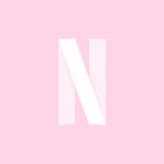 the letter n is white on a pink background