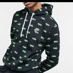 Nike All Over Print Hooded Sweatshirt Sweaters Nike, Nike West, Nike Pro Fits, Nike Quarter Zip, Nike Crewneck, Nike Sweaters, Nike Pullover, Nike Zip Up, Nike Sweatshirt