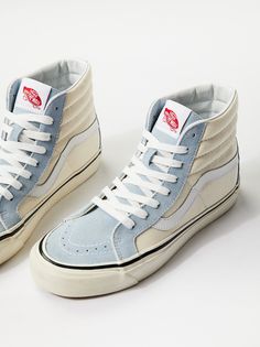 Aesthetic Vans, Vans Vintage, Shoes Aesthetic, Vintage Socks, Vans Sk8 Hi, Vintage Vans