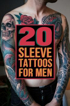 20 sleeve tattoos for men with colorful designs and detailed artwork. Man Projects, Spiritual Symbols, Memorial Tattoos, Tattoo Sleeve Men, Colorful Fish, Look In The Mirror