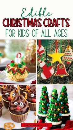 christmas crafts for kids to make and eat with the help of an adult or child