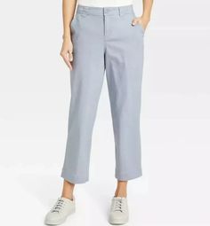 Women's High-Rise Straight Leg Ankle Pants - A New Day Gray Size 0 27" Waist 36.5" Long 26" Inseam I ship items out EVERY DAY so EXPECT a QUICK delivery! Please feel free to ask any questions you may have I answer most questions instantly! Eye Trends, Ankle Pants, Quick Delivery, A New Day, New Day, Every Day, Straight Leg, High Rise, Women Accessories