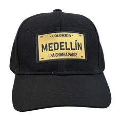 PRICES MAY VARY. Colombian Pride: Show your love for Medellin, Colombia with this classic baseball cap featuring the iconic "UNA CHIMBA PARCE" logo embroidered in gold. Universal Fit: The adjustable strap allows you to find the perfect fit whether you have a small or large head. Comfortable for all. Durable Design: Made from breathable cotton twill, this cap is built to last through years of wear while keeping you cool and comfortable. Great Gift Idea: For those who love MEDELLIN or all things C Colombia Soccer, Gold Caps, Baseball Caps, Logo Embroidered, Running Errands, Cotton Twill, Classic Black, Baseball Cap, Caps Hats