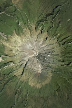 an aerial view of the earth's terrain