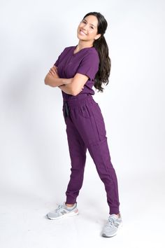 Scrub Ideas, 2019 Nails, Wonderwink Scrubs, Slim Joggers, Cuffed Joggers, Medical Uniforms, Dog Bag, Womens Scrubs, How To Hem Pants