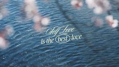 an image of the water with words above it that says, all love is the best force