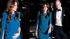 the duke and princess of cambridge are dressed in blue