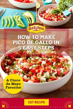 cinco de mayo, cinco de mayo food, cinco de mayo recipes, cinco de mayo party food, cinco de mayo food ideas, pico de gallo, pico de gallo recipe How To Can Pico De Galo, Mild Pico De Galo Recipes, Homemade Pico De Galo Without Cilantro, Canned Pico De Gallo Recipe, Spicy Pico De Gallo, Super Easy Appetizers, Classic Meatloaf Recipe, Dinner Entrees, Recipes Appetizers And Snacks