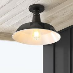 a light that is hanging from the ceiling