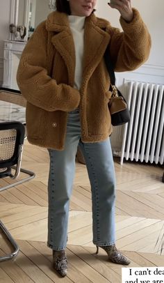 Boring Clothes, Winter Outfit, Fur Coat, Men Sweater, Street Style, How To Wear, Quick Saves