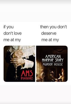 two different books with the same title in each book, one is an american horror story