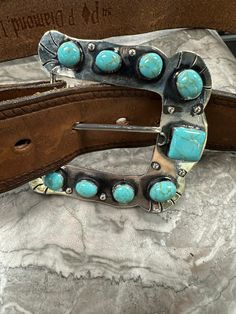 This is a special purchase. MADE FOR YOU. SOLID Sterling silver, not plated. Kingman Turquoise. This is a heavy belt buckle T276 Silver Belt Buckle, Silver Belt, Silver Belts, Kingman Turquoise, Bling Bling, Belt Buckle, Blue Gold, Belt Buckles, Plating