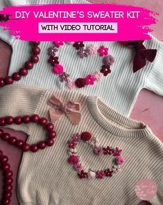 valentine's sweater kit with video