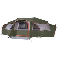 a tent with the door open on a white background