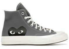 I just listed an Ask for the Converse Chuck Taylor All-Star 70s Hi Comme des Garcons PLAY Grey on StockX Converse Comme Des Garcons, Play Converse, Comme Des Garcons Converse, Grey Converse, Sneaker Lovers, Rei Kawakubo, Fresh Shoes, Sneakers Adidas, High Sneakers