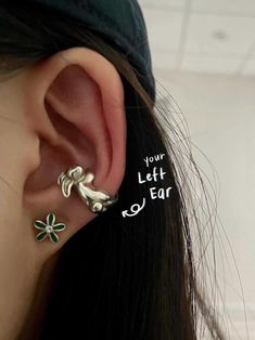 925 Sterling Silver Bunny Ear Cuff Chunky Silver Earcuff No Piercing, Unique Animal Cartilage Wrap - Etsy Piercing Unique, Silver Water, Wrap Earrings, Bracelets Diy, Friendship Bracelets Diy, Design Clothes, Bunny Ear, Unique Animals, Fashion Design Clothes