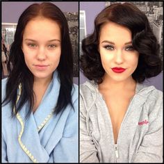 Models without Makeup 6 - meganrain_ Celebrity Makeup Transformation, Models Without Makeup, Pin Up Looks, Makeup Before And After, Celebrities Before And After, Power Of Makeup, Mascara Tips, Makeup Transformation, Photo Makeup