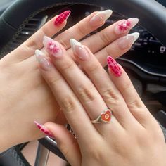 Uñas Hawaiian Hibiscus Nails, Hibiscus Flower Nails 3d, Simple Hibiscus Nails, Moana Inspired Nails, Hisbusic Flower Nails, Summer Nails Flower Design, Habisquis Flower Nail, Nails Hibiscus Flower, Cabo Nails