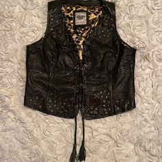 Motor Harley- Davidson An American Legend Genuine Motor Clothes Leather Used In Excellent Condition Harley Davidson Vest, Harley Davidson Jacket, American Legend, Dream Wardrobe, Harley Davidson, Jackets & Coats, Jackets For Women, Wardrobe, Leather