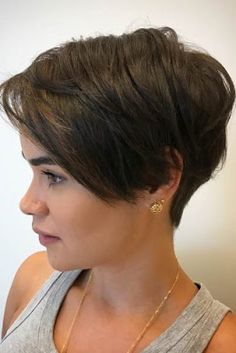 Short Pixie Hairstyle Women, Pixie Hairstyle Women, Best Hairstyles For Round Faces, Side Angle, Long Pixie Hairstyles, Thick Hair Cuts, Short Haircut Styles, Face Shape Hairstyles