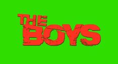 the boys logo on a green background