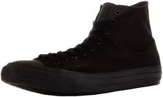 PRICES MAY VARY. Size : US Men's 6.5 = US Women's 8.5 Canvas upper & rubber sole High Top Style: M3310 (Black Monochrome) Converse Chuck Taylor All Star High Top Sneakers Black Monochrome, Black High Top Converse, High Top Basketball Shoes, Mens Skate Shoes, Black Converse, High Top Sneaker, Black High Tops, Woman Shoes, Converse Chuck Taylor All Star