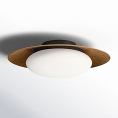 an overhead view of a light fixture on a white wall