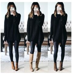 Outfits Leggins, Black Leggings Outfit, Leggings Sale, Black Women Fashion