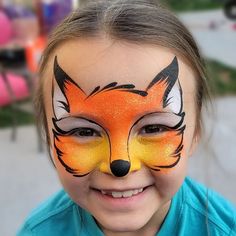 Fox Face Paint, Easy Face Painting Designs, Fairy Face Paint, Animal Face Paintings, Cunning Fox, Christmas Face Painting, Girl Face Painting, Face Painting Tutorials, Face Painting Easy