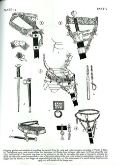 the diagram shows different types of fancy garb