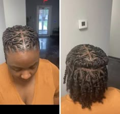 Locs Styles Half Up Half Down, Short Start Locs Hairstyles, Graduation Dreadlock Styles, Flat Twist Dreads Loc Hairstyles, Halo Style With Locs, Loc Styles Barrel Rolls, Dread Head Styles, Dread Loc Style, Dreads Short Hair Styles