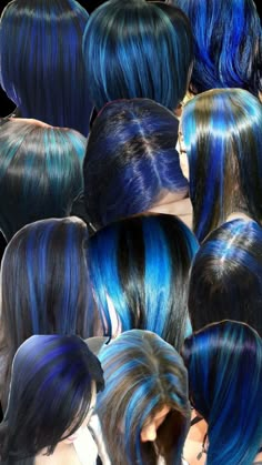 100 Years Of Makeup, Blue Hair Highlights