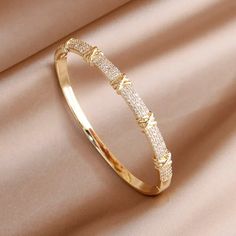 41136154378263 Bracelet Designs Gold For Women, Gold Bracelet For Women Classy, Couple Ring Design, Copper Bracelets, Open Bangle Bracelet, Latest Bracelets, Diamond Bracelet Design, Pretty Jewelry Necklaces, Fancy Jewellery Designs