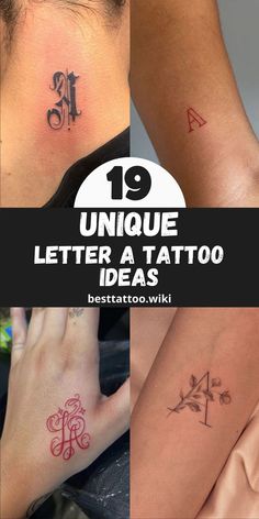 various tattoo designs on the back of their hands and wrist, with text below them that reads unique letter a tattoo ideas best tattoo wiki