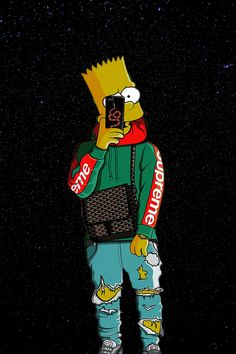 Papel de Parede Bart Simpson de Supreme Simpsons Supreme, Bart Simpson Wallpaper, Best Wallpaper Hd, Wallpaper Collection, The Simpsons, Cool Wallpaper, Bart Simpson