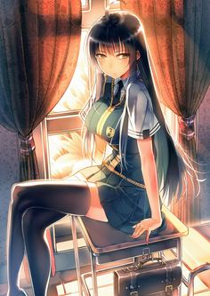 Detox Kur, Girls With Black Hair, Girl Inspiration, I Love Anime, Awesome Anime, Manga Girl