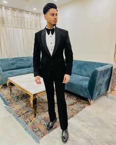 3 Piece Suit Men Wedding Indian, Black Designer Tuxedo, 3 Piece Suit Men Wedding, Best Wedding Suits For Men, Embroidered Tuxedo, Black Tuxedo Wedding, 3 Piece Suit Men, Wedding Suits Men Black