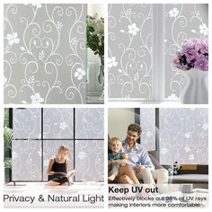 the privacy and natural light wallpapers are available in various styles, colors, and designs