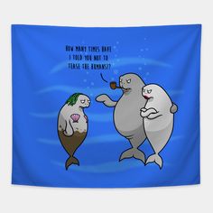 Seems ridiculous to think Dugongs and Manatees were mistaken for mermaids. Then again... -- Choose from our vast selection of tapestries to match with your desired size to make the perfect custom tapestry. Pick your favorite: Movies, TV Shows, Art, and so much more! Available in small, medium, large. Perfect for decorations in apartments, bedrooms, and dorm rooms. Ruhn Danaan, Fun Shorts, Animal Instinct, Real Mermaids, Funny Disney, Manatees, Goofy Pictures, Trash Panda, Funny Drawings