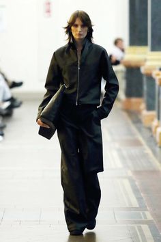 Black Flannel Shirt, Fashion Words, Love Store, Berlin Fashion Week, Black Flannel, 2025 Fashion, Collarless Jacket, Spring 2025, Archive Fashion