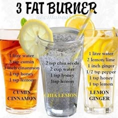 Types Of Drinks, Fat Burning Tea, Health Drinks, Belly Fat Drinks, Belly Fat Burner Drink, Homemade Drinks