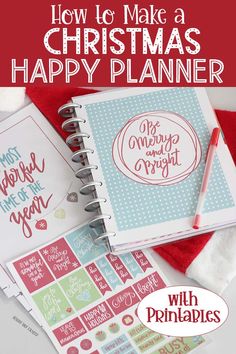 a christmas planner with the title how to make a christmas happy planner