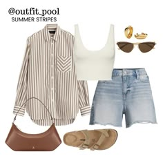 Shop JW PEI Women's Lily Shoulder Bag and other curated products on LTK, the easiest way to shop everything from your favorite creators. Denim Shorts Outfit Summer, Summer Denim Shorts, Hot Weather Outfits, Pool Outfits, Denim Shorts Outfit, Casual Chic Summer, Jw Pei, Midsize Outfits