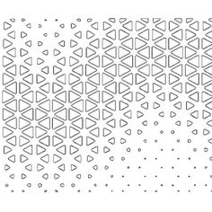 an abstract background with black and white lines, dots and triangles in the center on top of each other