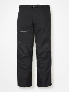 the back view of a pair of black ski pants