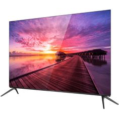 an image of a tv screen with the sunset in the background