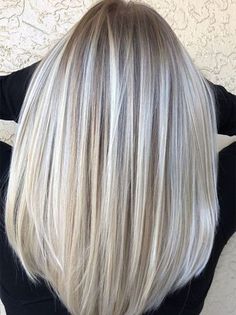 Silver Hair Highlights, Silver White Hair, Grey Blonde, Silver Grey Hair