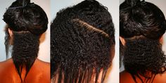 Transition styles for new-growth while slow transitioning. Source: KinkyCurlyCoilyMe Pelo Afro, Baked Ham, Natural Haircare, Going Natural, Natural Hair Inspiration, Natural Hair Tips, Cute Hairstyles For Short Hair