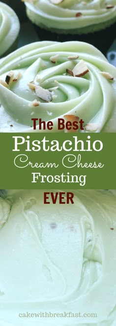 the best pistaachio cream cheese frosting ever is so easy to make